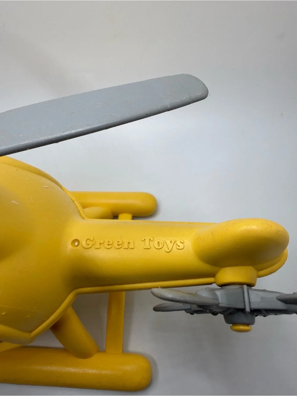 Toy Helicopter Green Toys vehicle preschool yellow